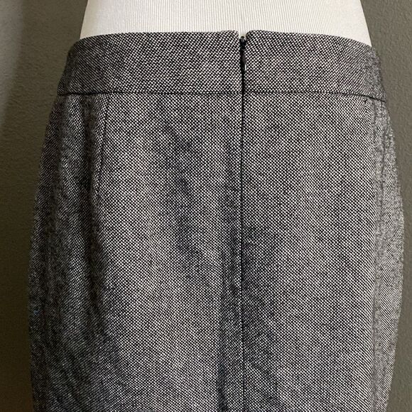 Ann Taylor Tweed Black White Pencil Skirt Wool blend - Picture 6 of 12